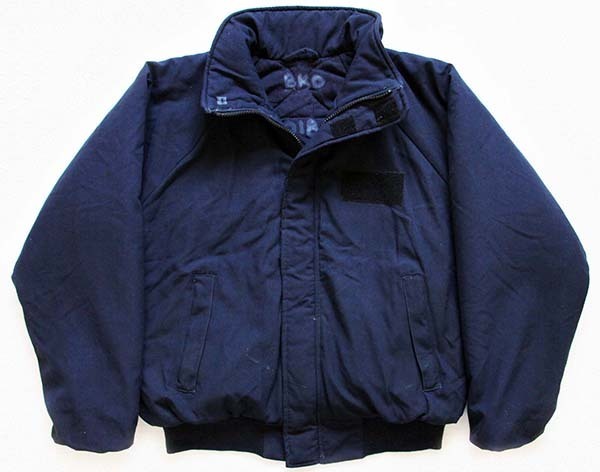 00s 米軍 U.S.NAVY アラミド シップボードジャケット 紺☆デッキ