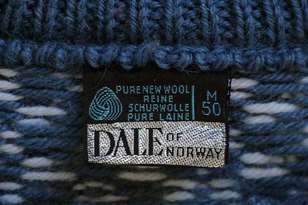 80s ノルウェー製 DALE OF NORWAY ノルディック柄 チロリアンテープ