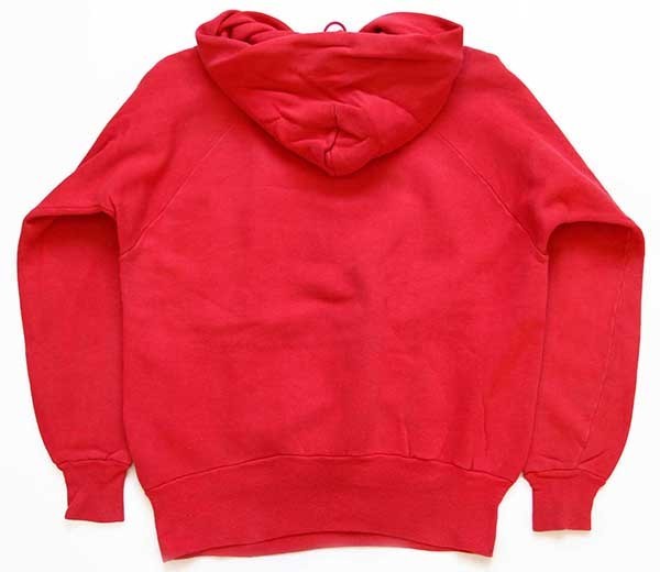60s Healthknit 無地 コットン スウェットパーカー 赤 L - Sixpacjoe