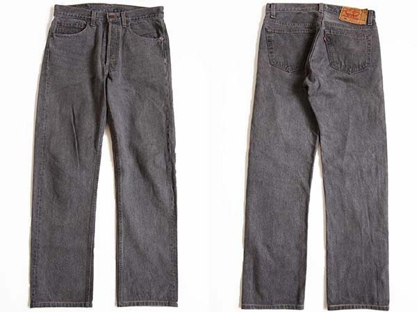 90s USA製 Levi'sリーバイス 501 先染め ブラック デニムパンツ w31