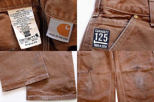 USA製 carharttカーハート 125周年 ダック地 ダブルニー ペインター