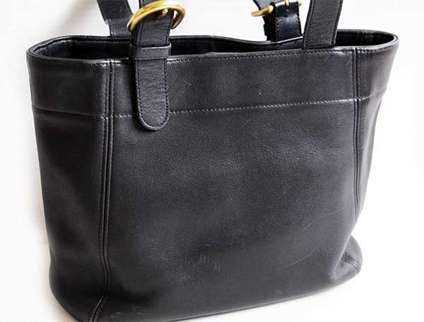 USA製 COACH オールド コーチ レザー トートバッグ 黒☆A7C-4157