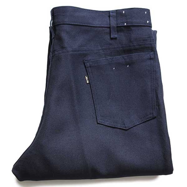 80s Levi'sリーバイス 517 ポリエステルパンツ 紺 w38☆スタプレ