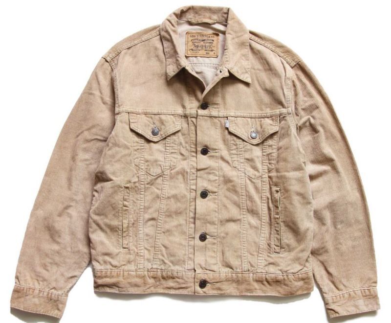 90s Levi'sリーバイス 70503 コーデュロイジャケット 4ポケット 薄茶 M