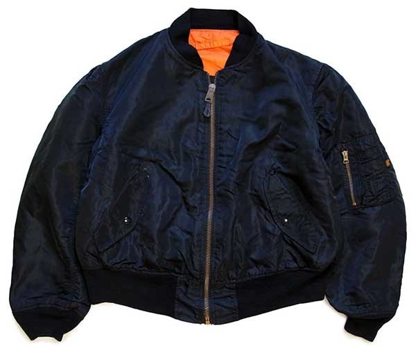 90s USA製 ALPHAアルファ MA-1 フライトジャケット 黒 XL - Sixpacjoe