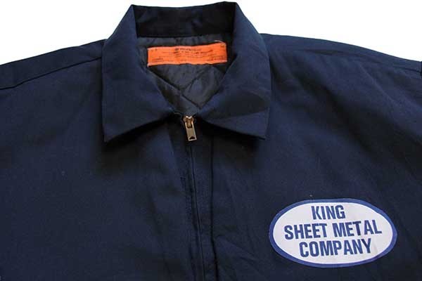 80s USA製 WorkWear パッチ付き キルティングライナー ワーク