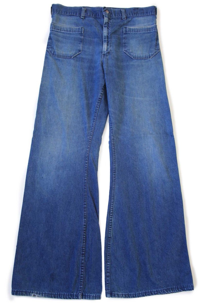 70s navdungaree フレア デニム セーラーパンツ w35 - Sixpacjoe Web Shop