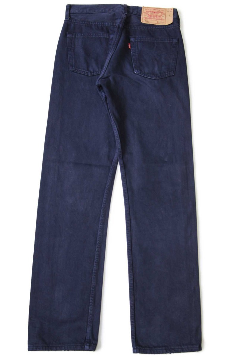 90s ハンガリー製 Levi'sリーバイス 501 カラーデニムパンツ 後染め 紺
