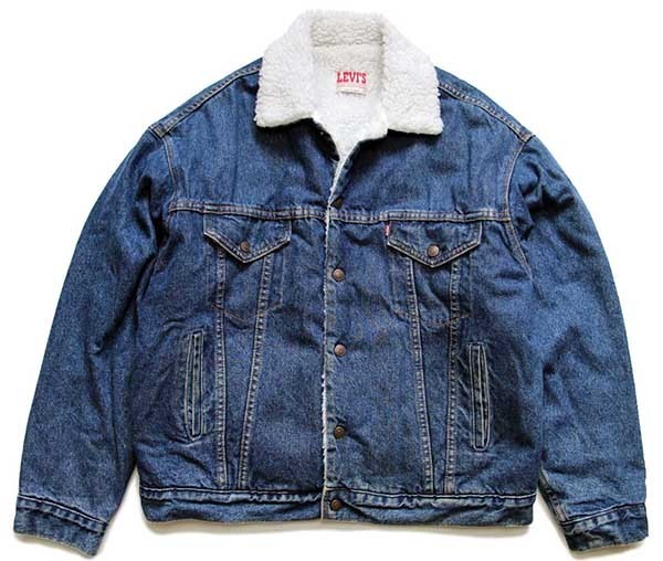 80s USA製 Levi'sリーバイス 70609 ボアライナー デニムジャケット 4