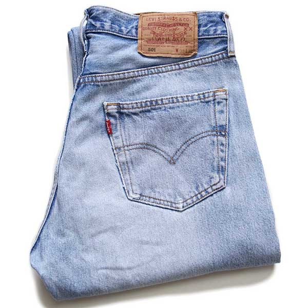 90s フランス製 Levi'sリーバイス 501 デニムパンツ w33 L32☆ユーロ
