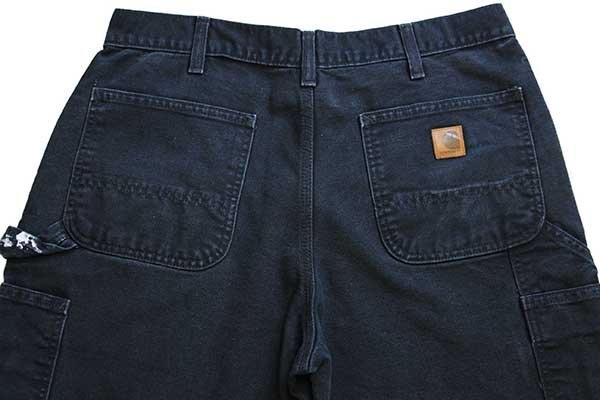 carharttカーハート ダック地 ペインターパンツ ペンキ飛び 黒 w34 L30