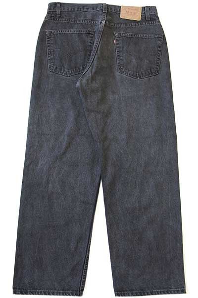 90s USA製 Levi'sリーバイス 569 ブラック デニムパンツ w34 L30