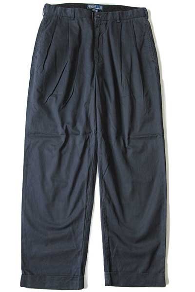 90s ポロ ラルフローレン HAMMOND PANT ツータック コットン チノパン
