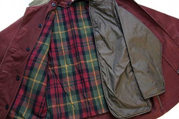 L.L.Bean タータンチェック PRIMALOFTプリマロフト ライナー付き