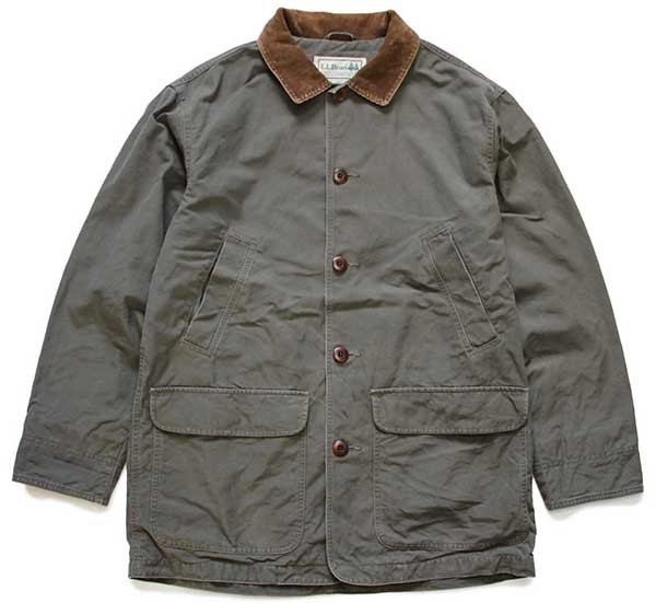 L.L.Bean ダック地 フィールドコート モスグリーン M☆ジャケット