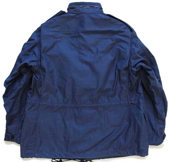 90s USA製 ALPHAアルファ M-65 フィールドジャケット 紺 L-R