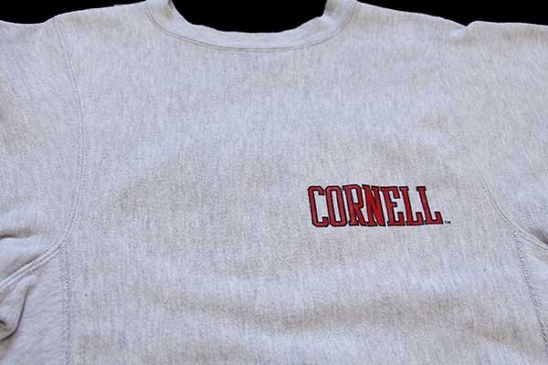 90s USA製 Championチャンピオン CORNELL 両面プリント リバース