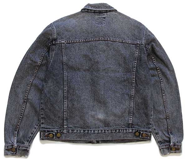 Leeリー RIDER JACKET 先染め ブラック デニムジャケット 4ポケット M