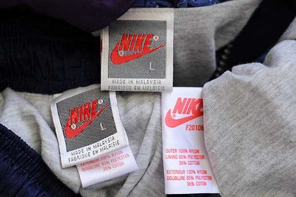 90s NIKEナイキ 総柄 切り替え プルオーバー ナイロンパーカー&パンツ