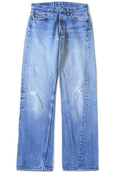80s USA製 Levi'sリーバイス 501 ダメージ デニムパンツ w30☆86