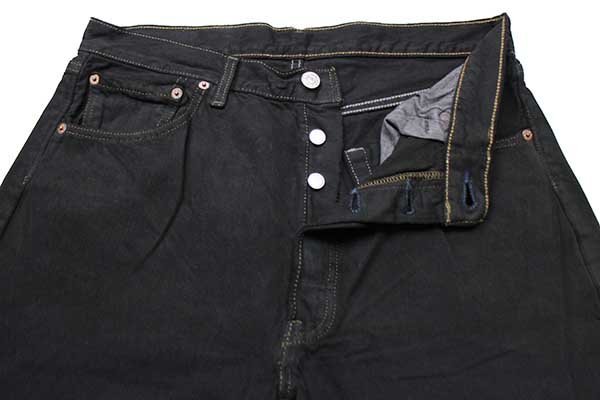 90s カナダ製 Levi'sリーバイス 501 ブラック デニムパンツ 後染め w33