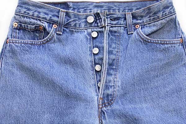 90s USA製 Levi'sリーバイス 501 デニムパンツ w30 L32☆76