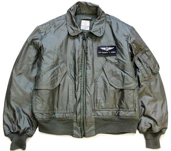 90s 米軍 USAF CWU-45/P ネームパッチ付き キルティングライナー