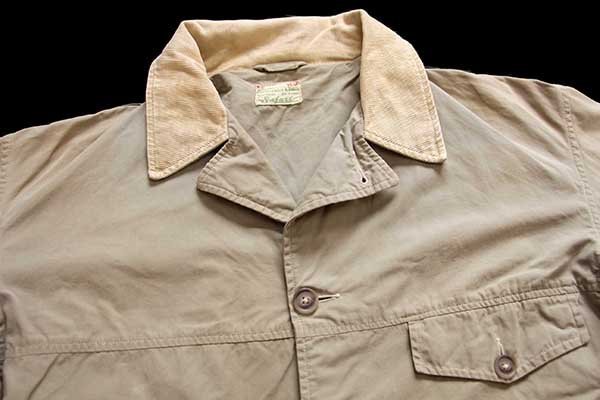 60s Abercrombie&Fitch コットンポプリン サファリ ハンティング
