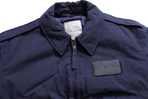 90s 米軍 USAF セキュリティ ポリス ウインタージャケット 紺 XL