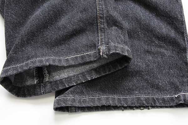 90s USA製 Levi'sリーバイス 501 ペンキ飛び 先染め ブラック デニム