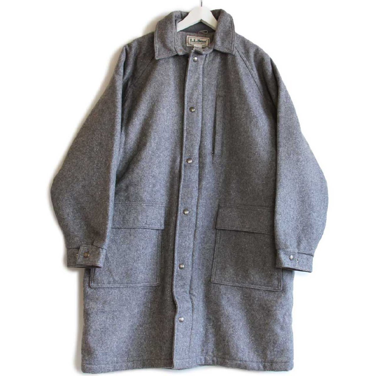 80s USA製 L.L.Bean ツイードライナー メルトン ウール ストームコート