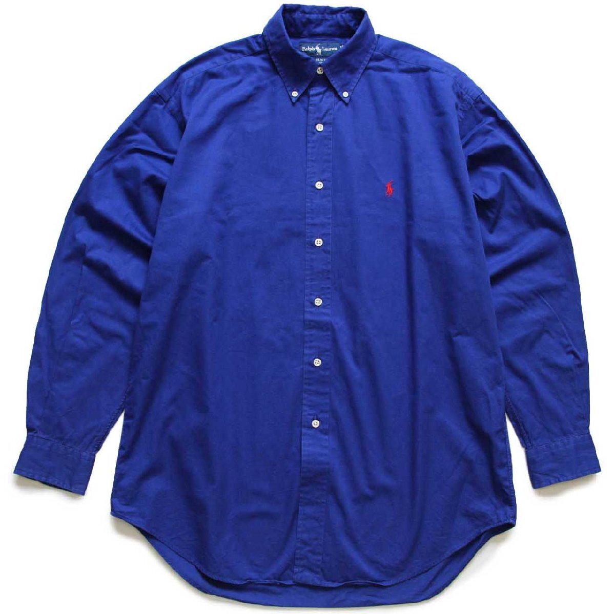 90s ラルフローレン BLAKE ワンポイント ボタンダウン コットンシャツ