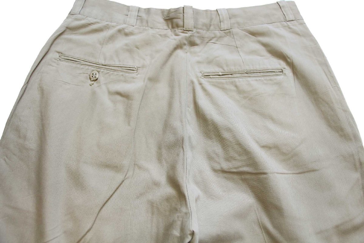 60s 米軍 U.S.ARMY コットン×ポリエステル ツイル チノパン タン w34