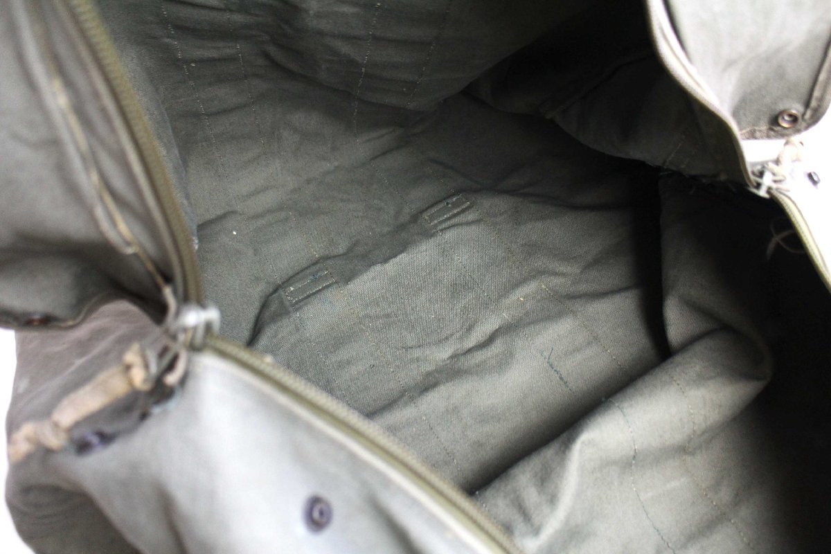 80s 米軍 ステンシル フライヤーズ キットバッグ セージグリーン