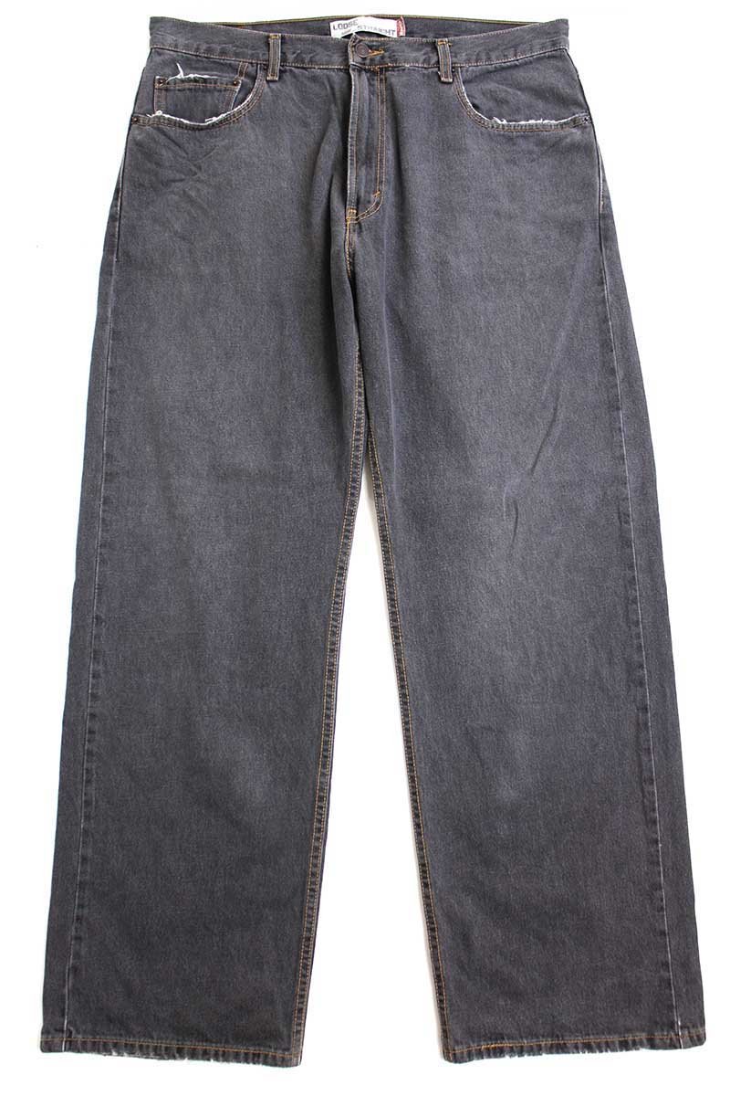 00s Levi'sリーバイス 569 先染め ブラック デニムパンツ フェード w36