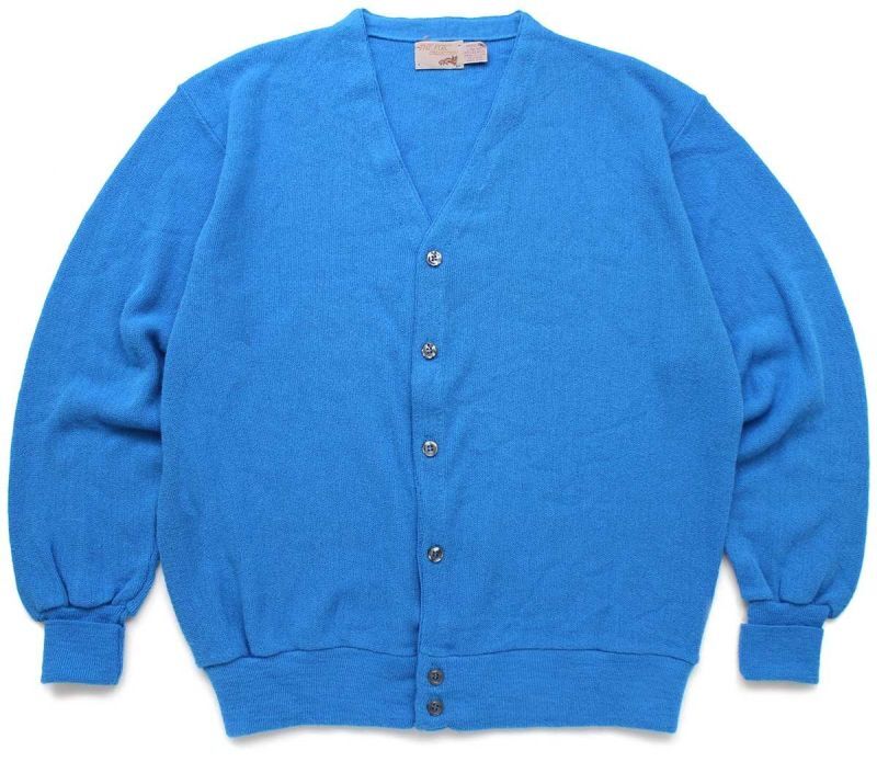 80s USA製 JCPenney THE FOX 無地 パール編み アクリルニット