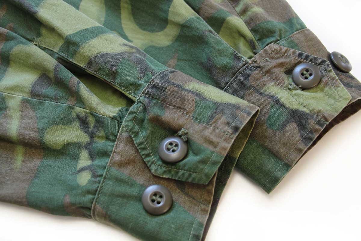 60s 米軍 U.S.ARMY ERDL グリーンリーフカモ ジャングルファティーグ