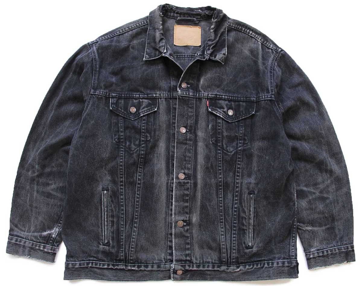 90s USA製 Levi'sリーバイス 70507 ブラック デニムジャケット 4