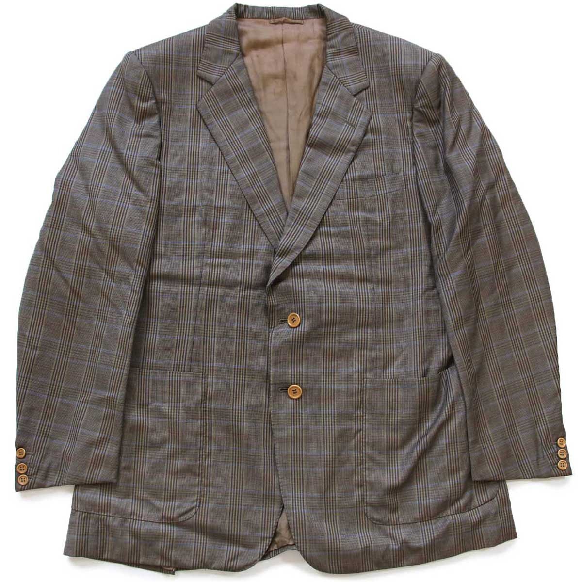 80s Burberrys PRORSUM バーバリー タータンチェック 2つボタン SUPER