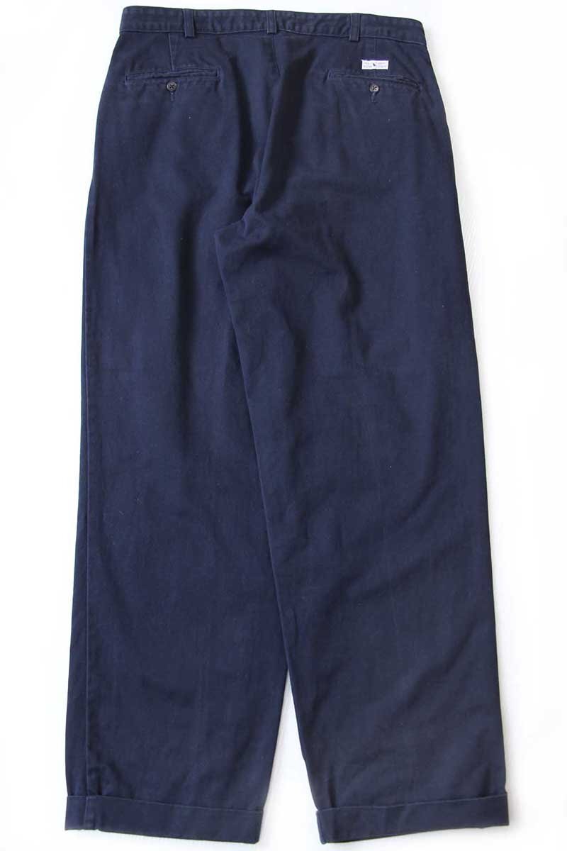 90s メキシコ製 ポロ ラルフローレン ANDREW PANT ツータック コットン
