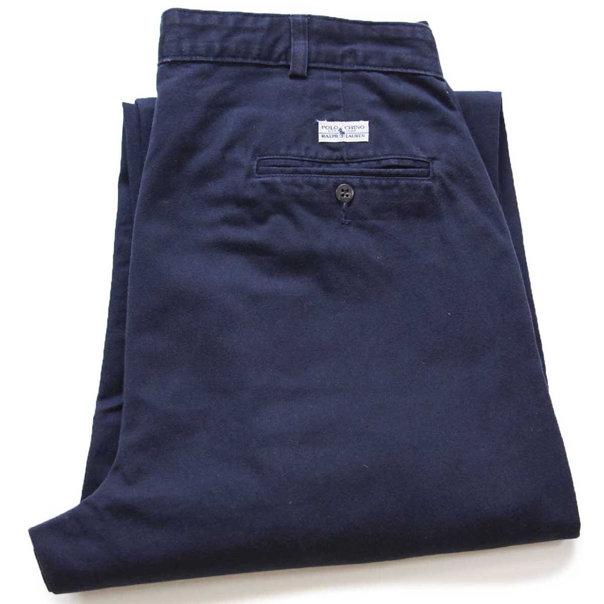 90s メキシコ製 ポロ ラルフローレン ANDREW PANT ツータック コットン
