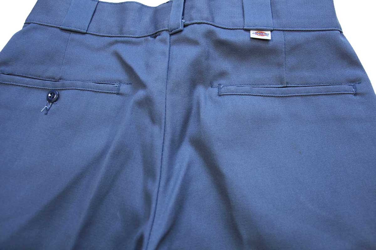 デッドストック☆80s USA製 Dickiesディッキーズ ワークパンツ ブルー