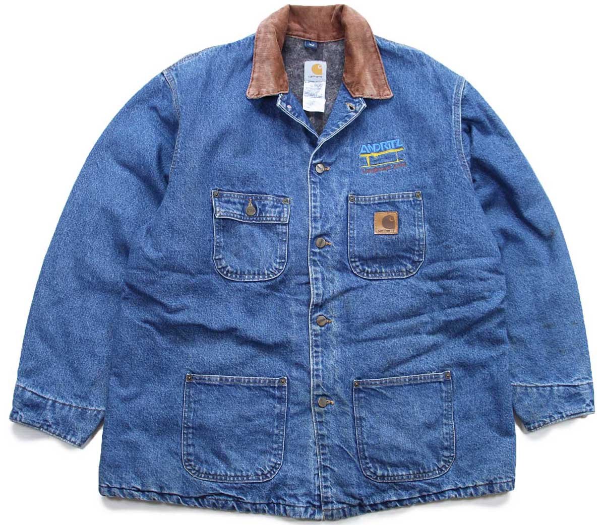 00s USA製 carharttカーハート ANDRITZ 刺繍 ブランケットライナー