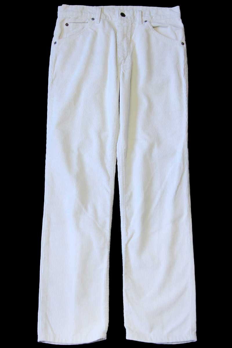 90s フランス製 Levi'sリーバイス コーデュロイパンツ オフホワイト