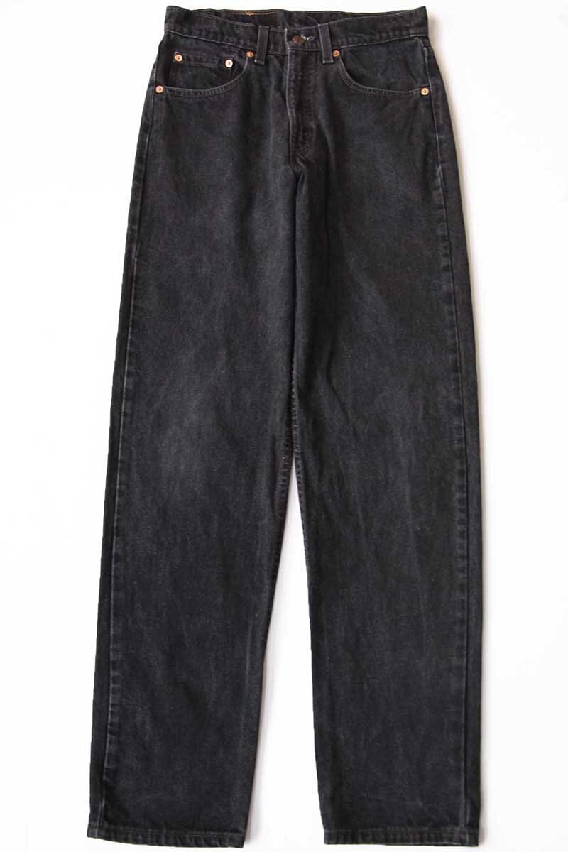 90s USA製 Levi'sリーバイス 550 ブラック デニムパンツ w31 L34