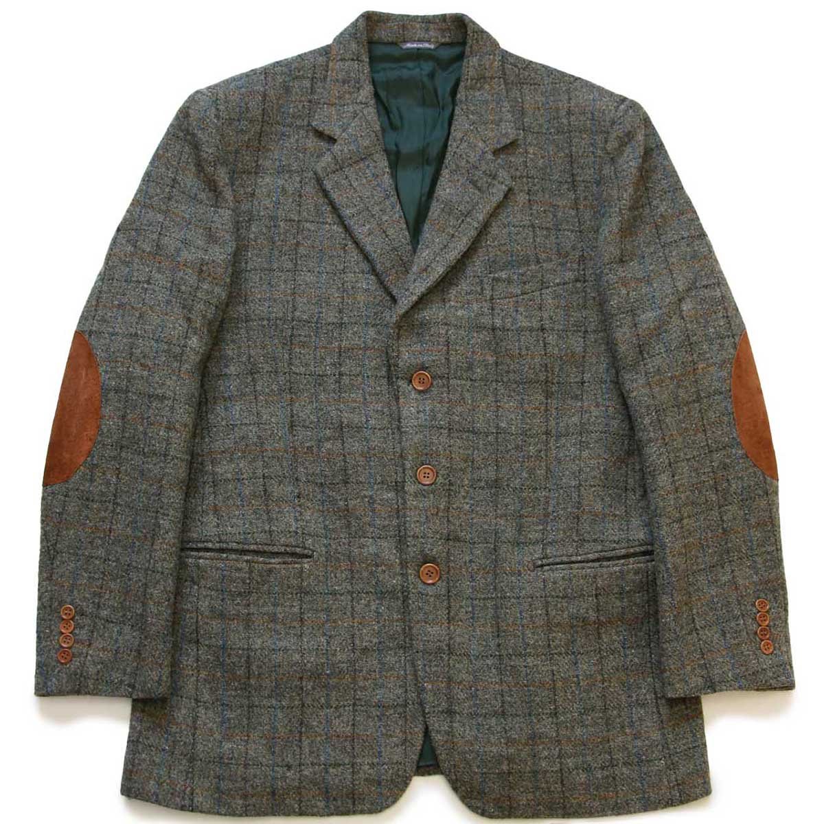 イタリア製 David Saddler Harris Tweed ハリスツイード チェック 3つ