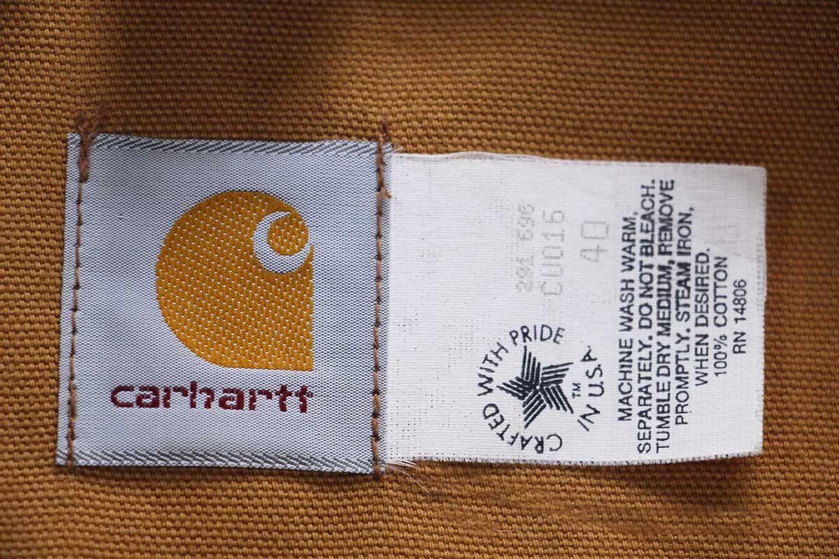 90s USA製 carharttカーハート Barn Chore Jacket TRIANGLE 刺繍
