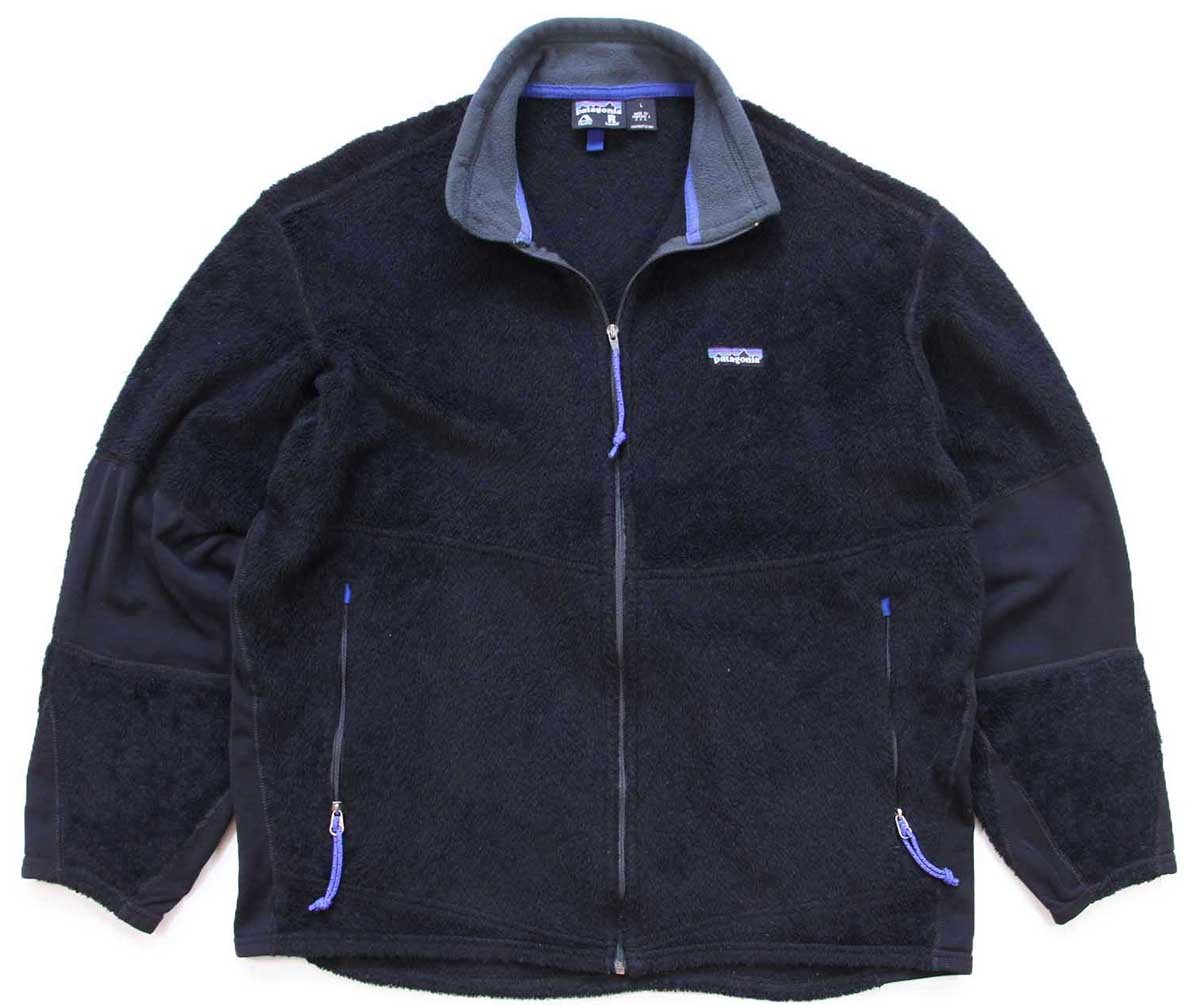 00s USA製 patagoniaパタゴニア R2 POLARTEC フリースジャケット 黒 L