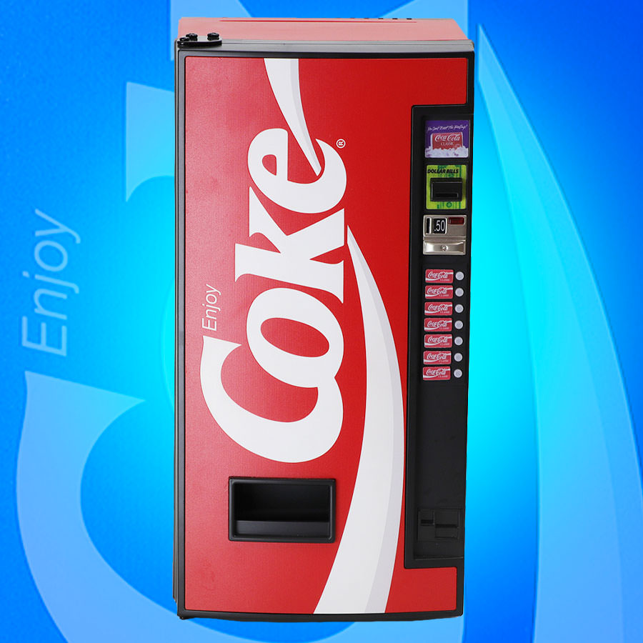 Coca-Cola Classic Vending Machine Mini Fridge Scaled Replica by