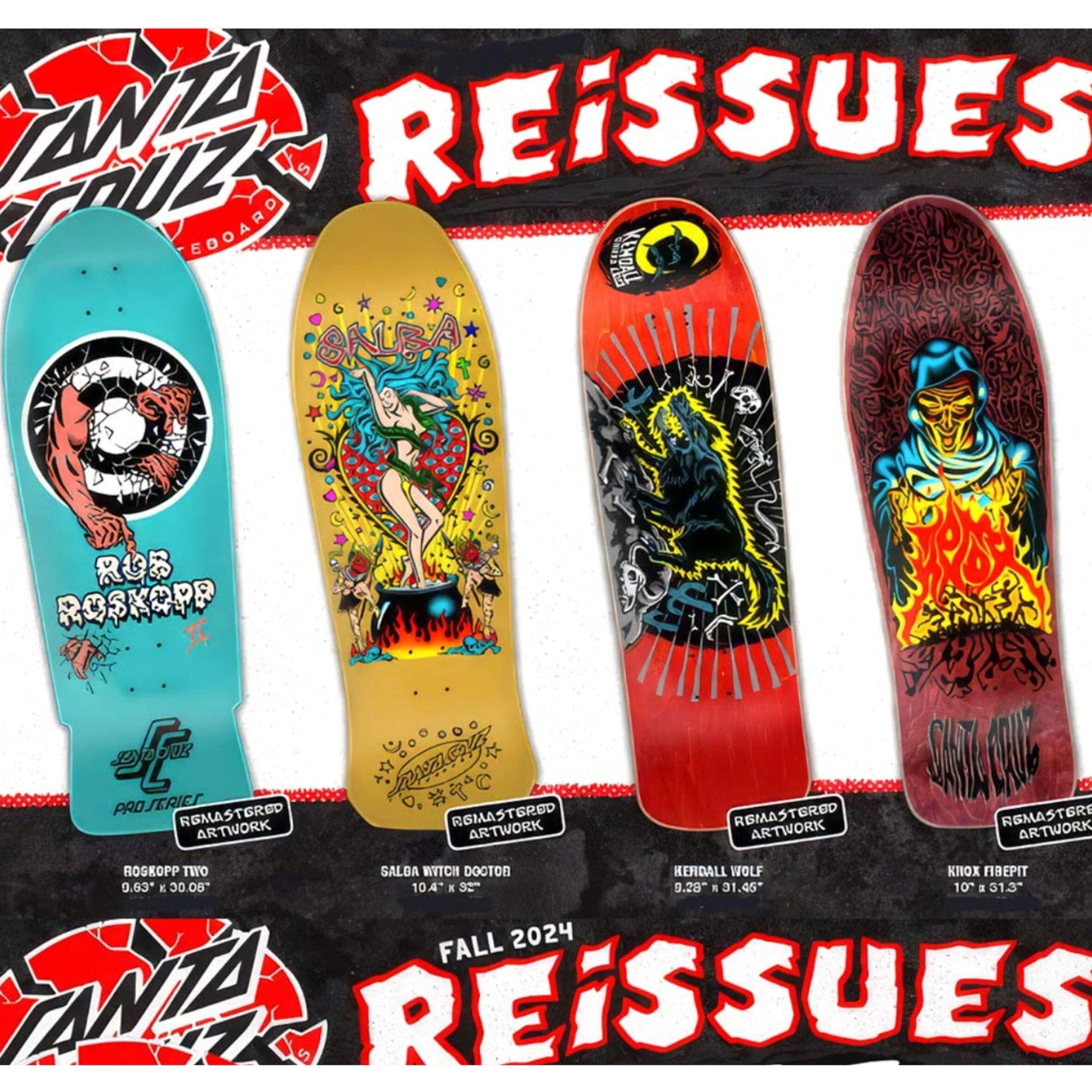 Santa Cruz Fall 2024 Reissue Decks: Limited Edition Legends (Tom